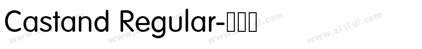 Castand Regular字体转换